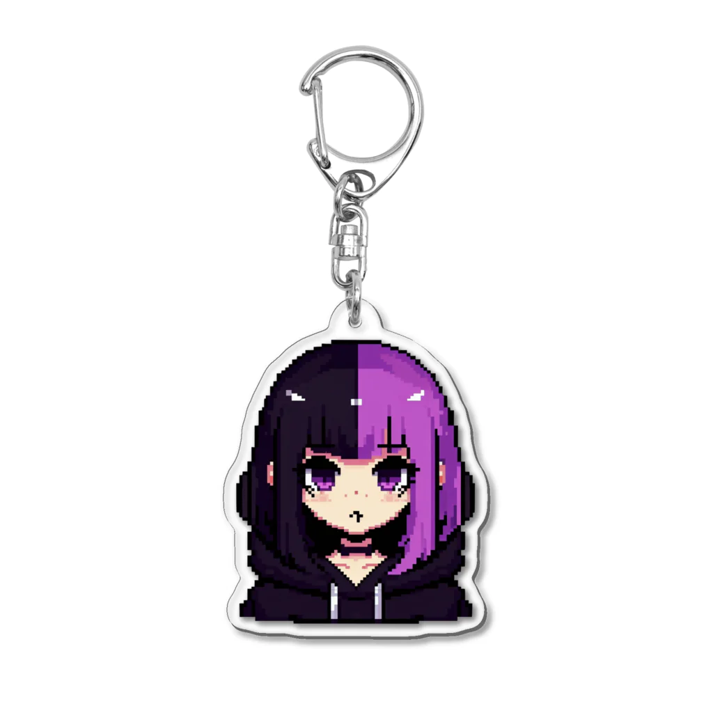 code7のゲーム大好きしおりちゃん Acrylic Key Chain