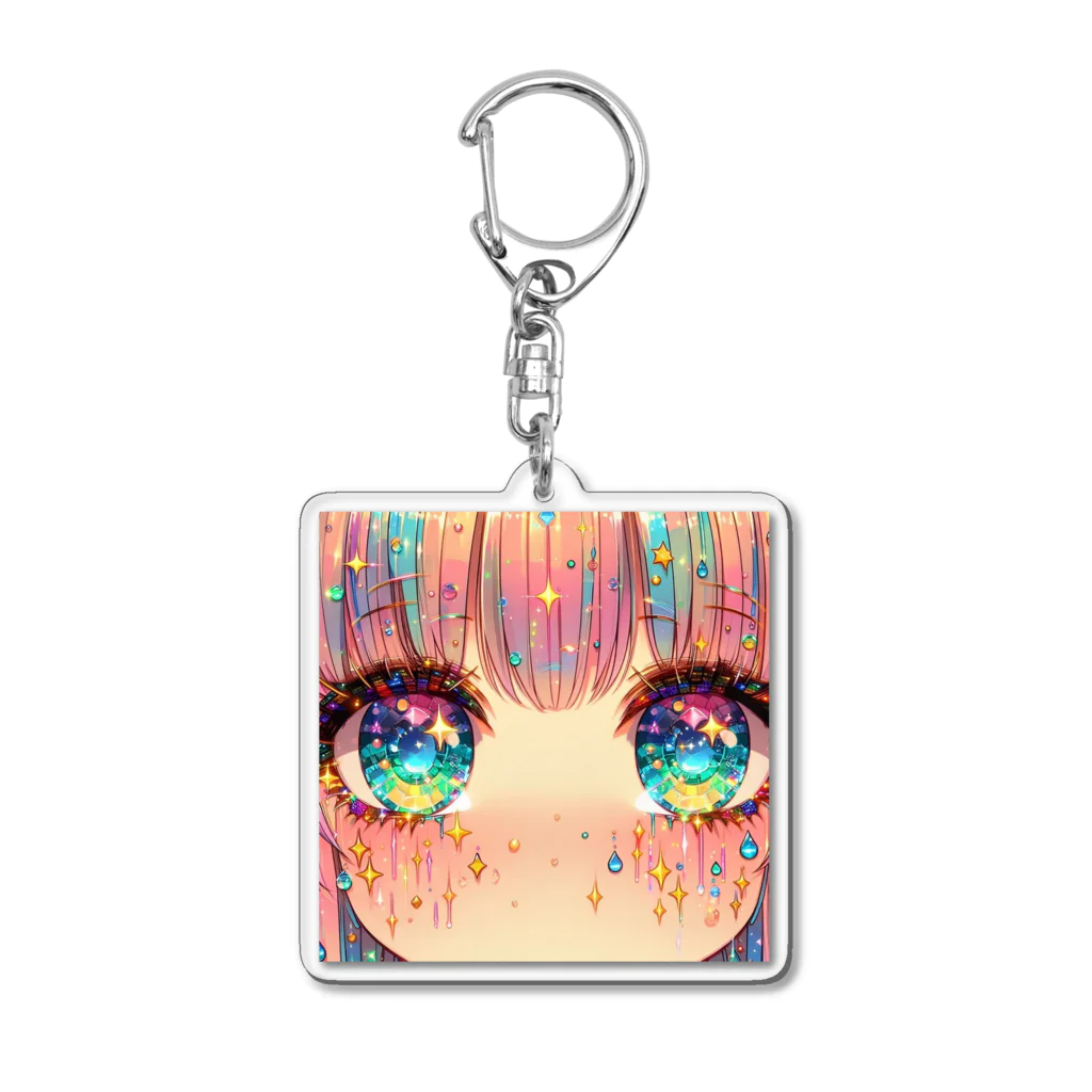 code7の恋をするきらりちゃん Acrylic Key Chain