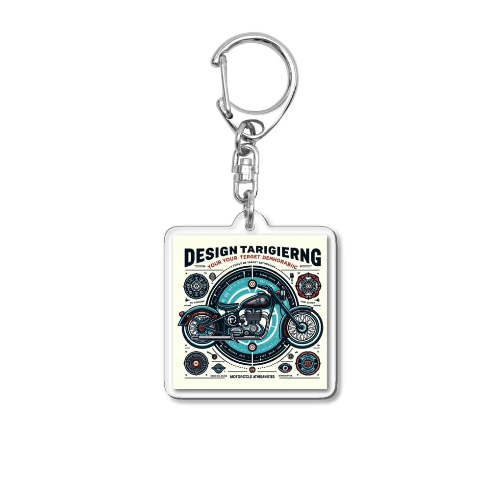 ライダーズのバイク愛好家 Acrylic Key Chain