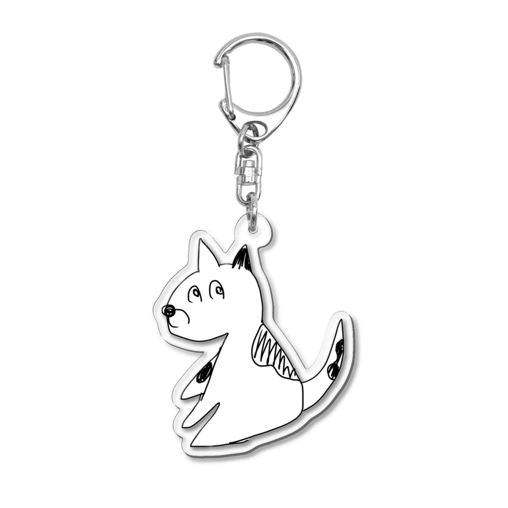 もるの振り向きイッヌ Acrylic Key Chain