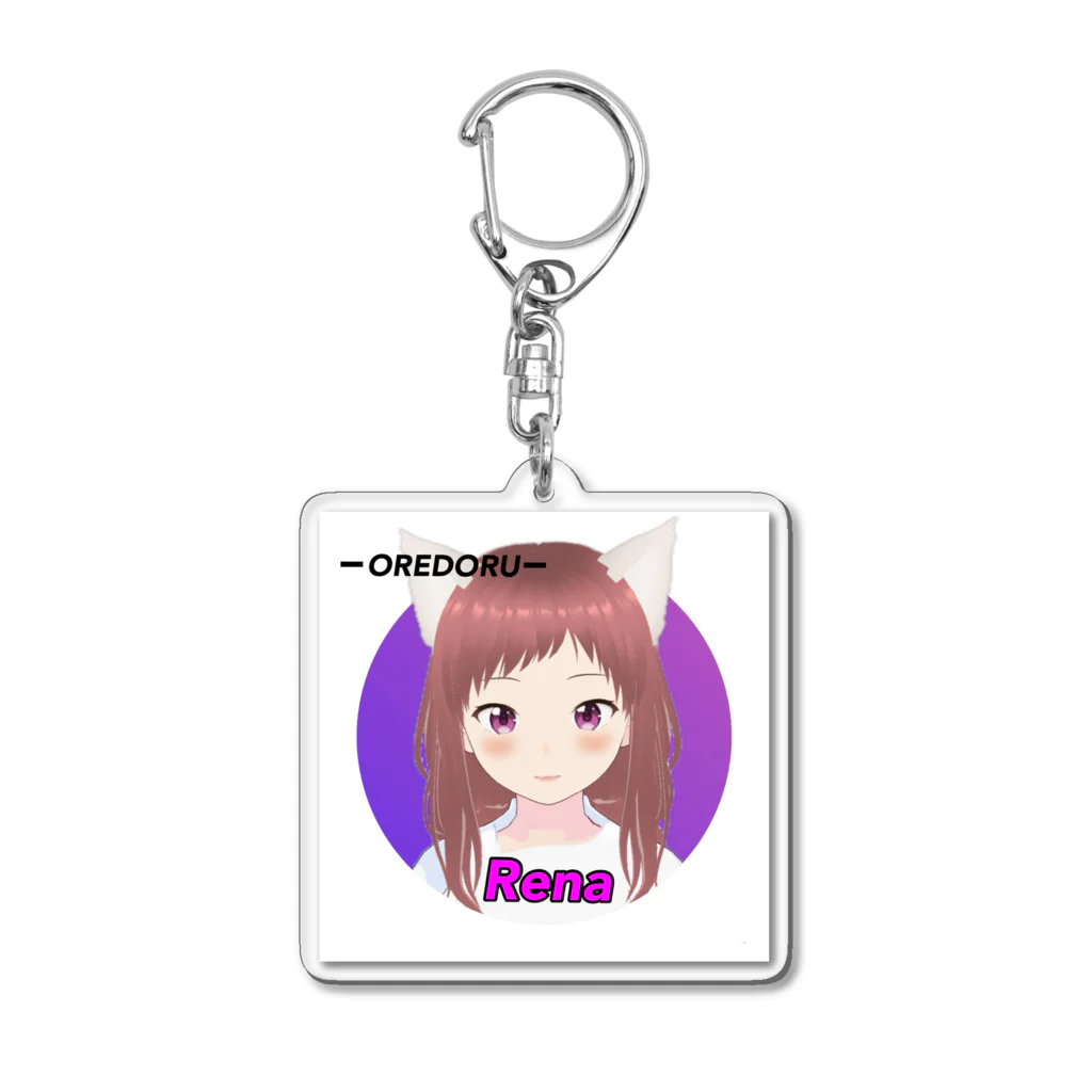 CASPROSTORESのYouTubeアニメ『俺ドル』キャラグッズ レナA Acrylic Key Chain