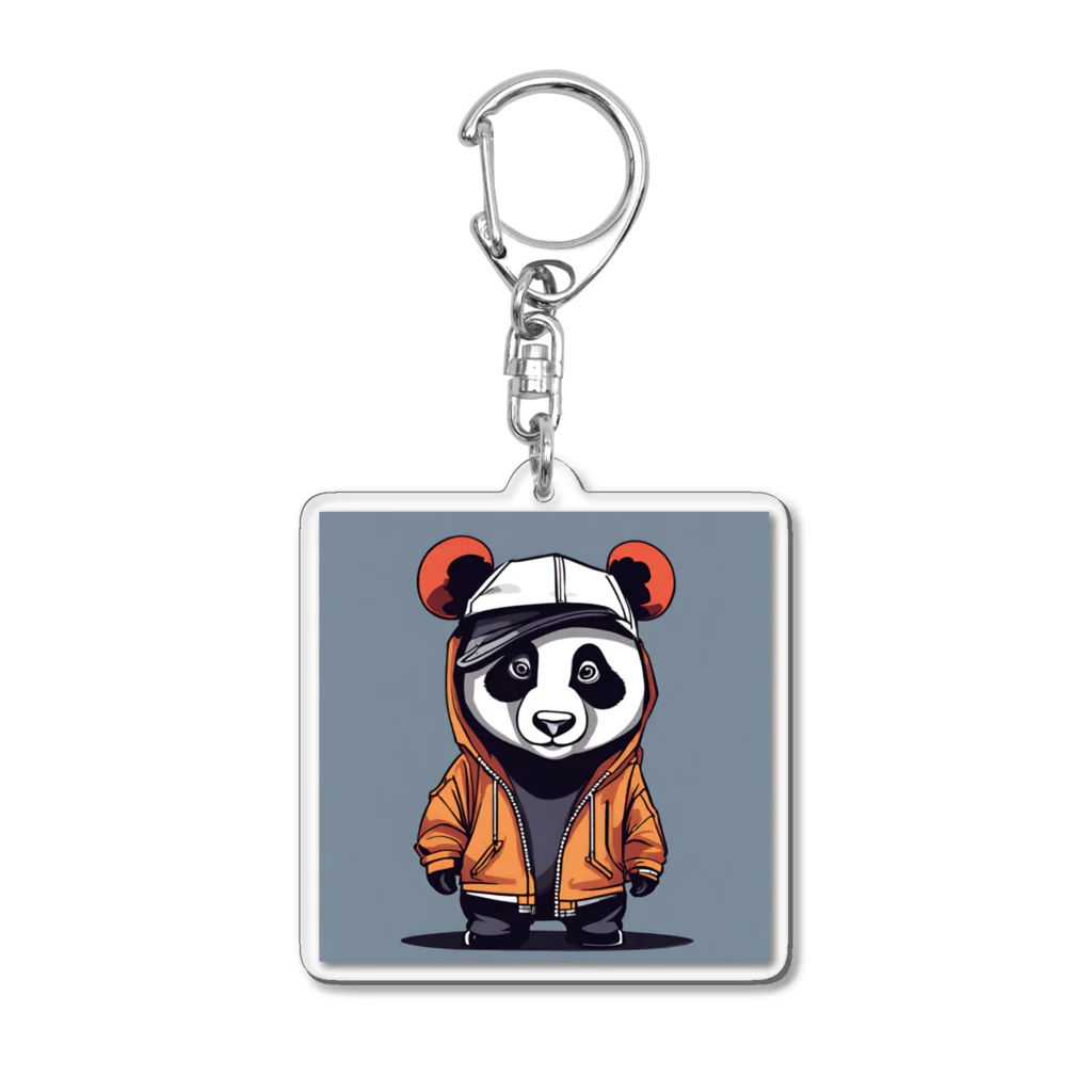 クレイジーパンダのcrazy_panda4 Acrylic Key Chain