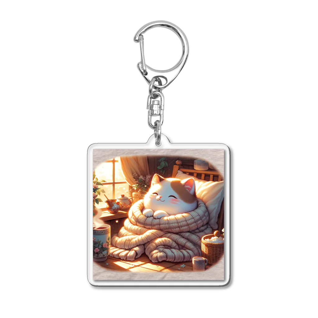 Cat-To-Critter-Fashionのほのぼのな猫 Acrylic Key Chain