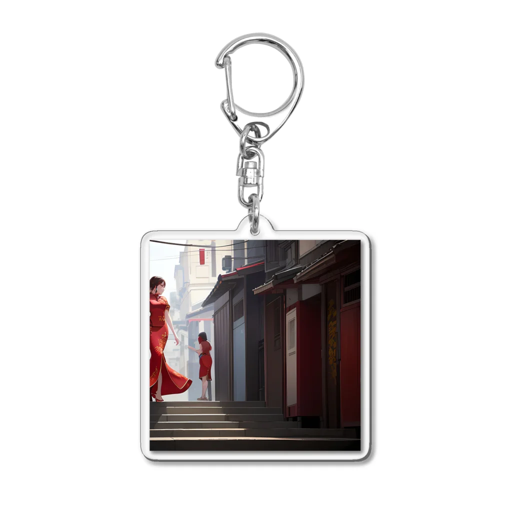 STILEAMICOの美しい街並み Acrylic Key Chain