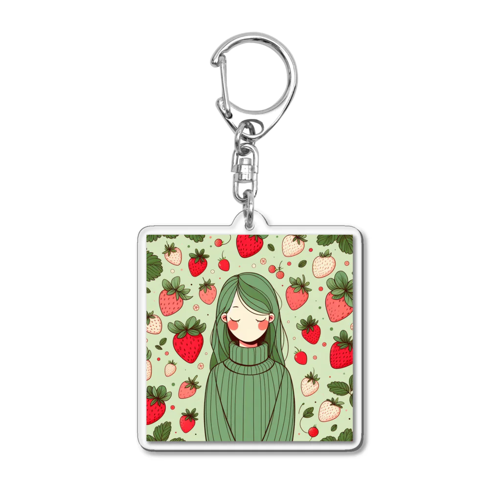  My fave in oku-tochigiのいちご姫 Acrylic Key Chain