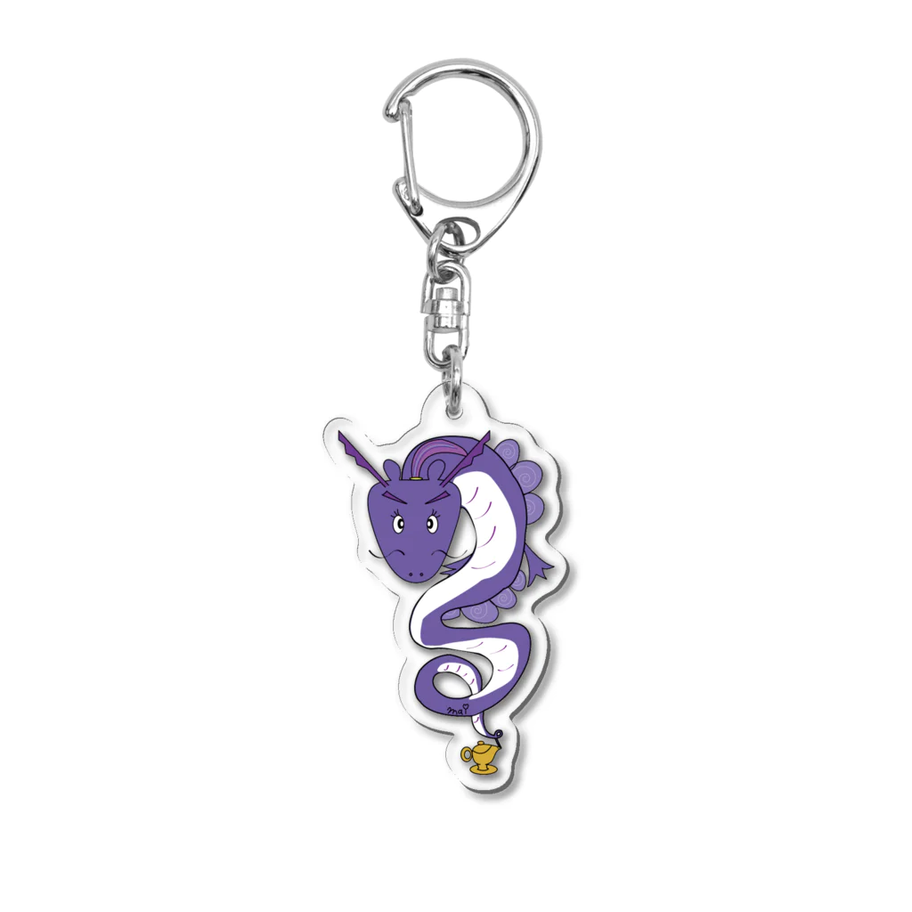 abundant-grace-MK-officialshopの2024開運龍神 紫龍 Acrylic Key Chain