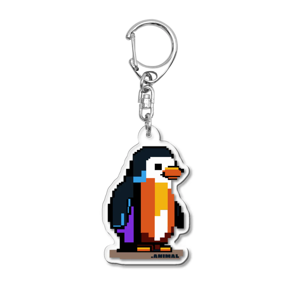 .ANIMALのドットペンギン　ききかえす ver Acrylic Key Chain