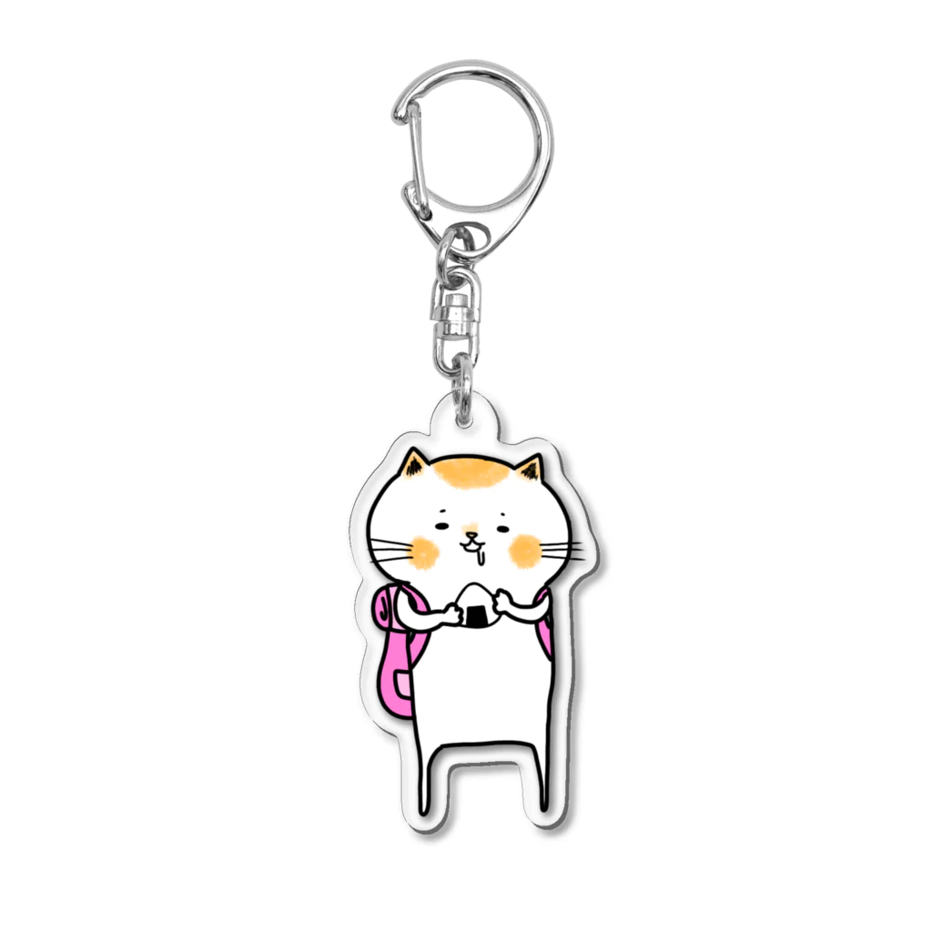 さかやの白茶ねこ Acrylic Key Chain