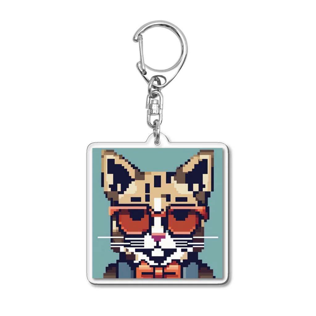 Walnut WhisperのSharp Cat Acrylic Key Chain