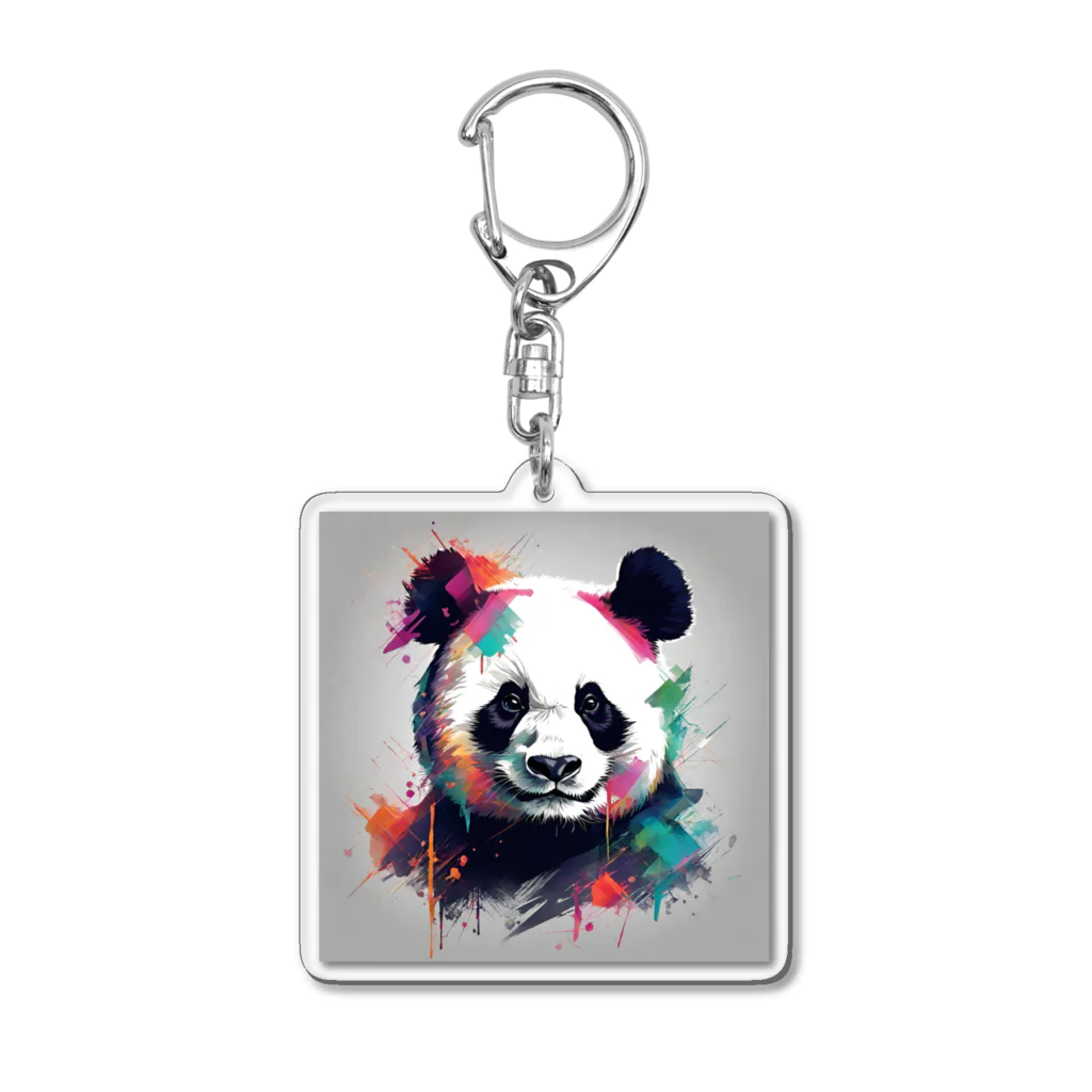 クレイジーパンダのcrazy_panda5 Acrylic Key Chain