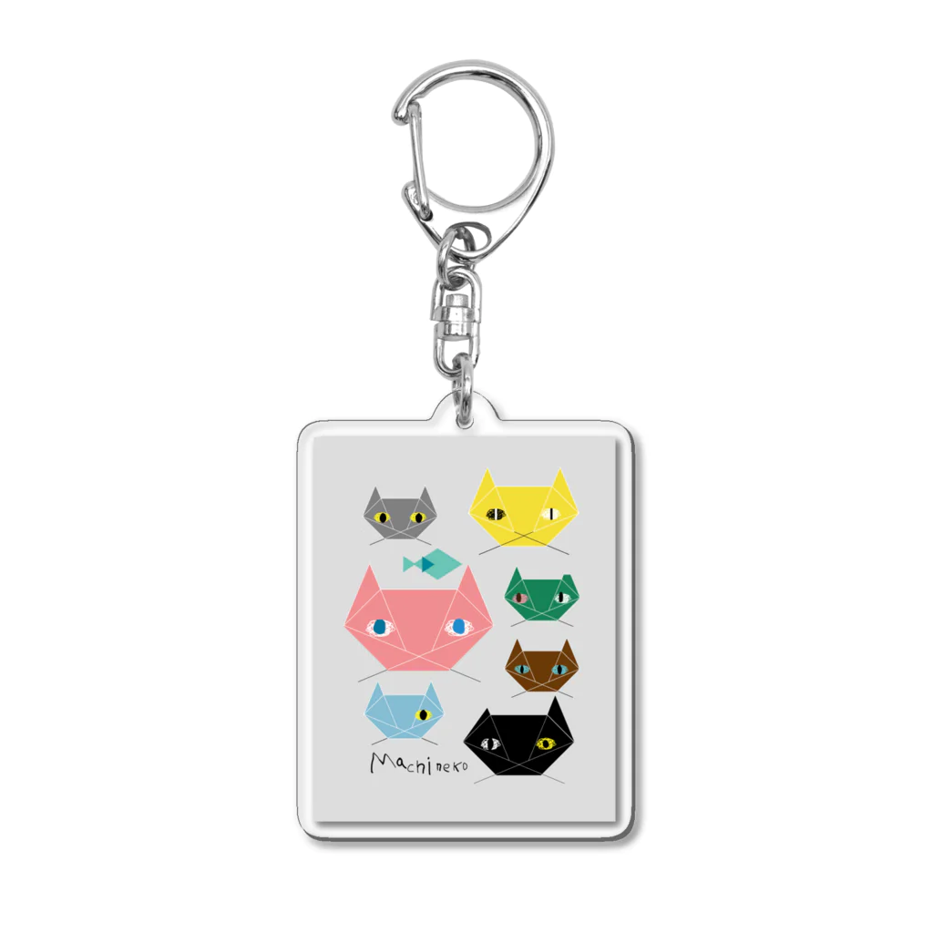 まち猫フルネスのまち猫フルネスシンボルシリーズ Acrylic Key Chain