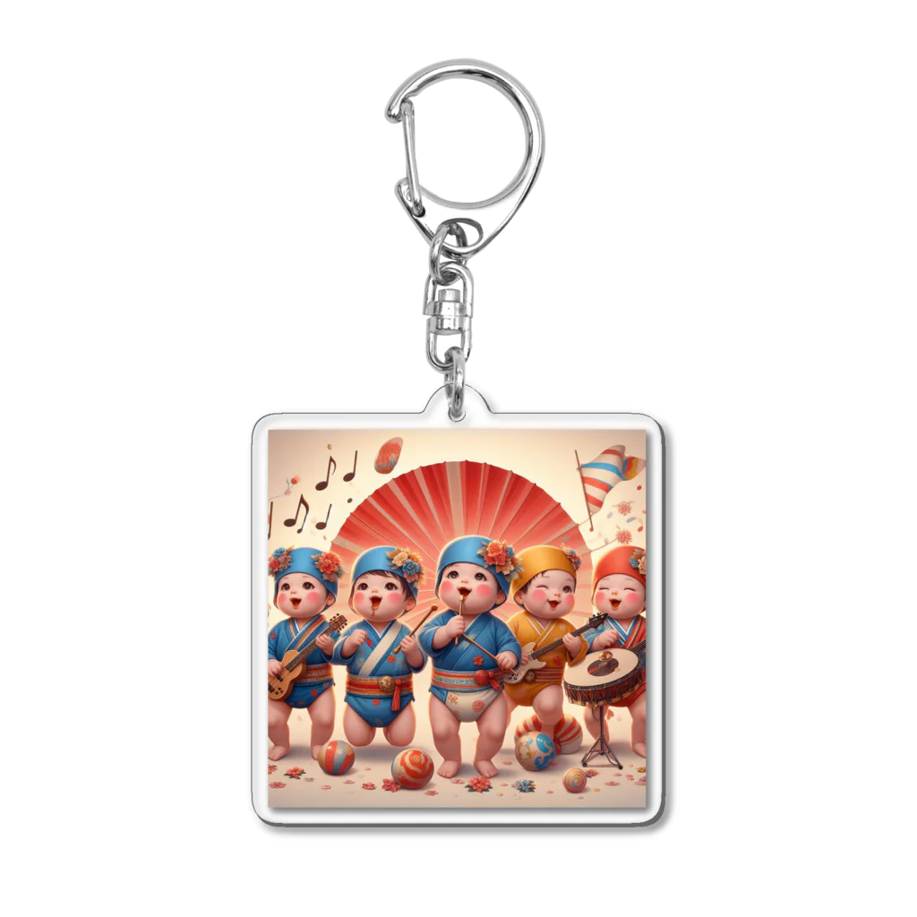 taka-kamikazeの赤ちゃん楽団 Acrylic Key Chain