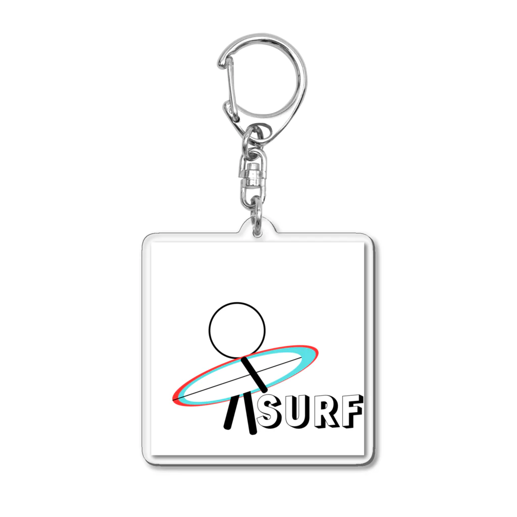 KaiKauWeLa_jiruのサーファー Acrylic Key Chain