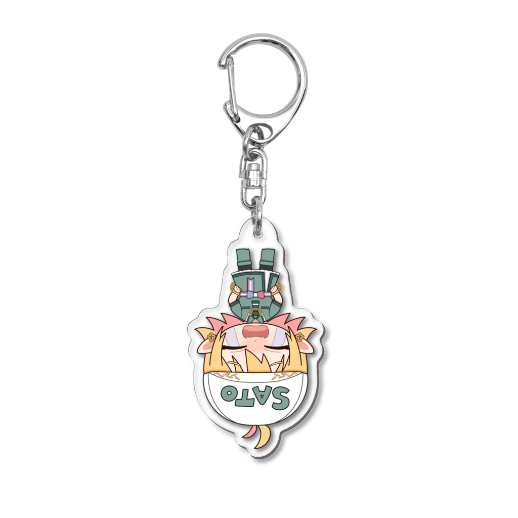 Salmonkeのちびキャラ(左道ザラメ-吊られた女Edition-) Acrylic Key Chain