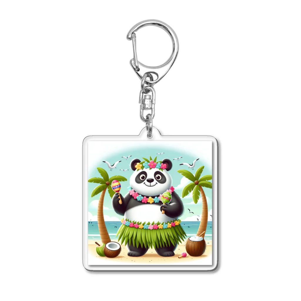 redpanda_pandaのALOHAパンダ Acrylic Key Chain