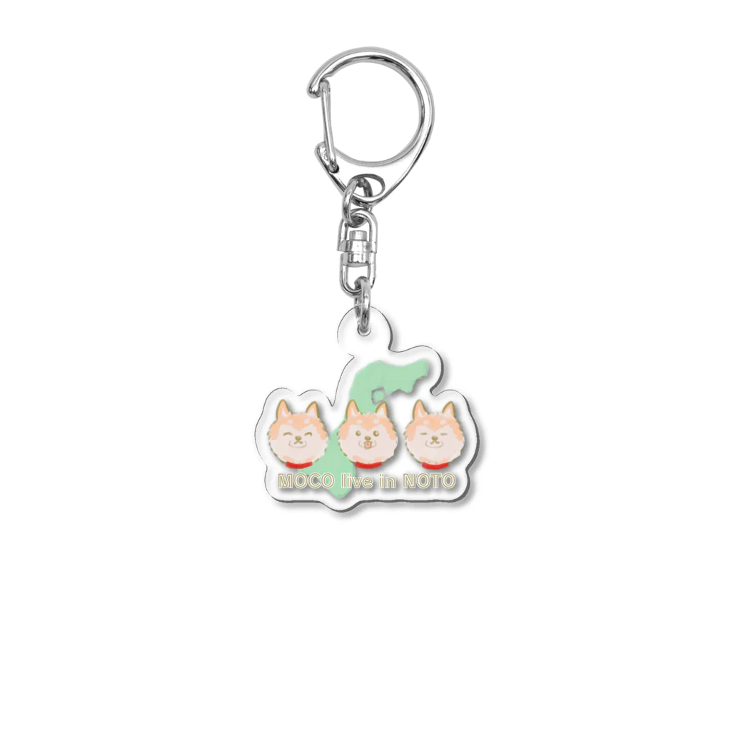みんのチャリティーもこ live in NOTOイラスト Acrylic Key Chain