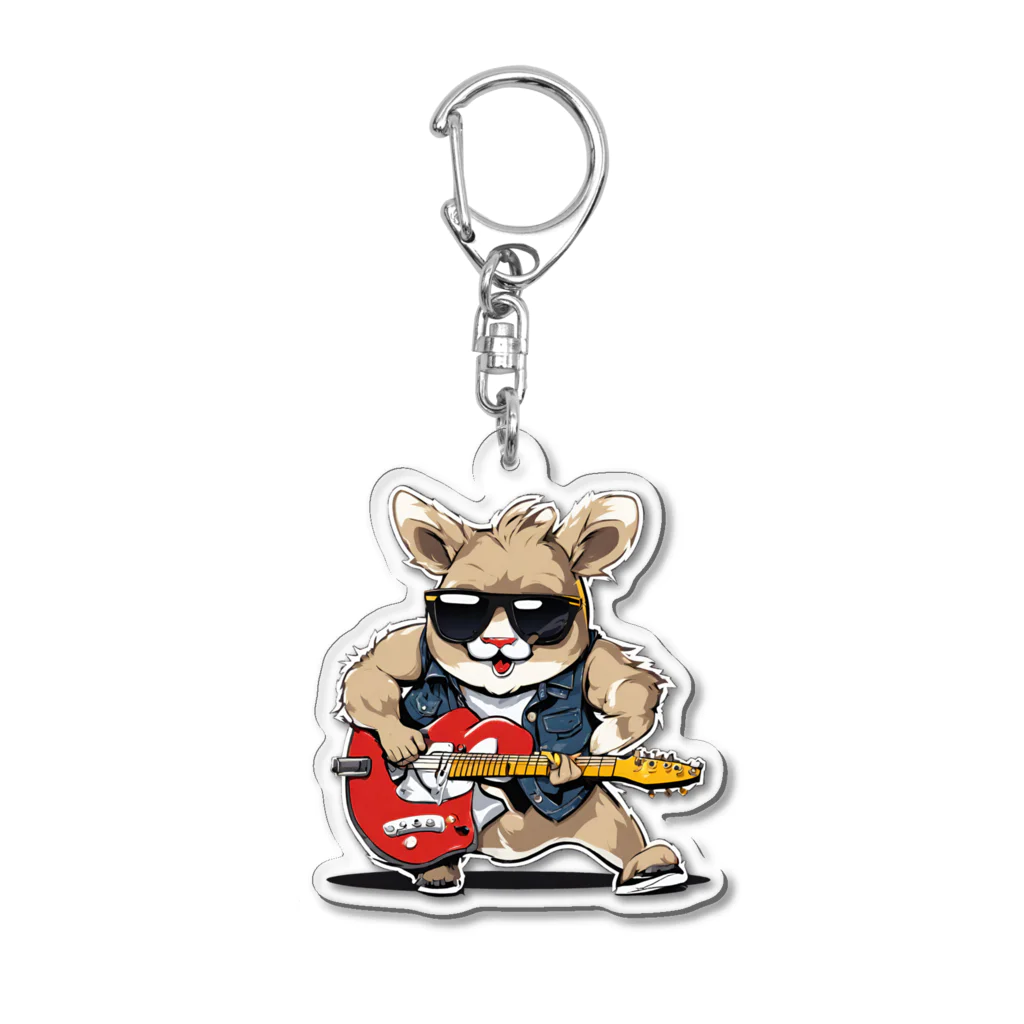 kichi_333のロックに生きるアニマル Acrylic Key Chain