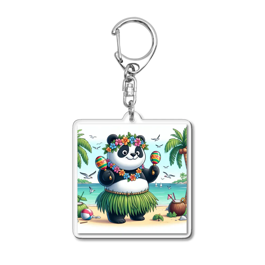 redpanda_pandaのパンダマラカス Acrylic Key Chain