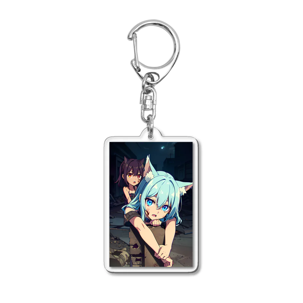 ほっこりアニメマートのゾンビィ～8 Acrylic Key Chain