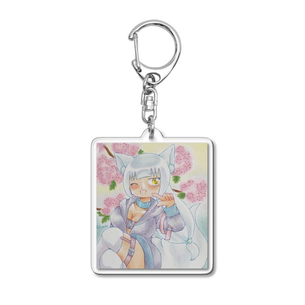 少女病棟25時の八重とさくら Acrylic Key Chain