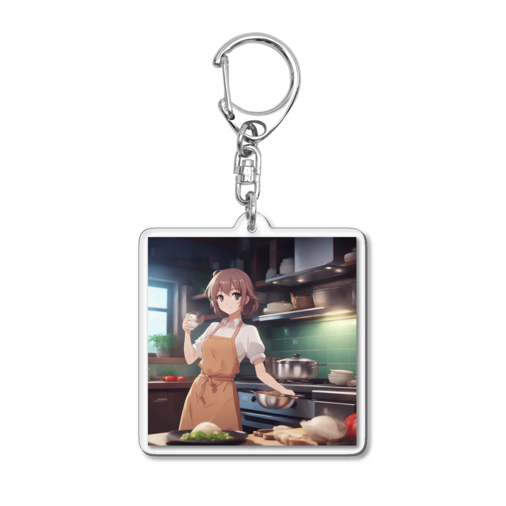 AIchan4の料理女子 Acrylic Key Chain