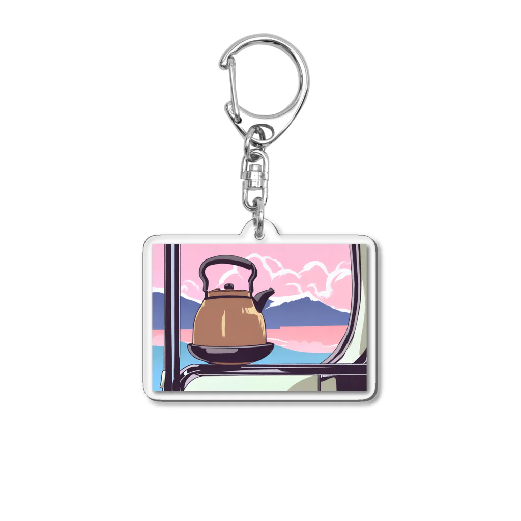 SORATOBI_YAKANの車窓とヤカン Acrylic Key Chain