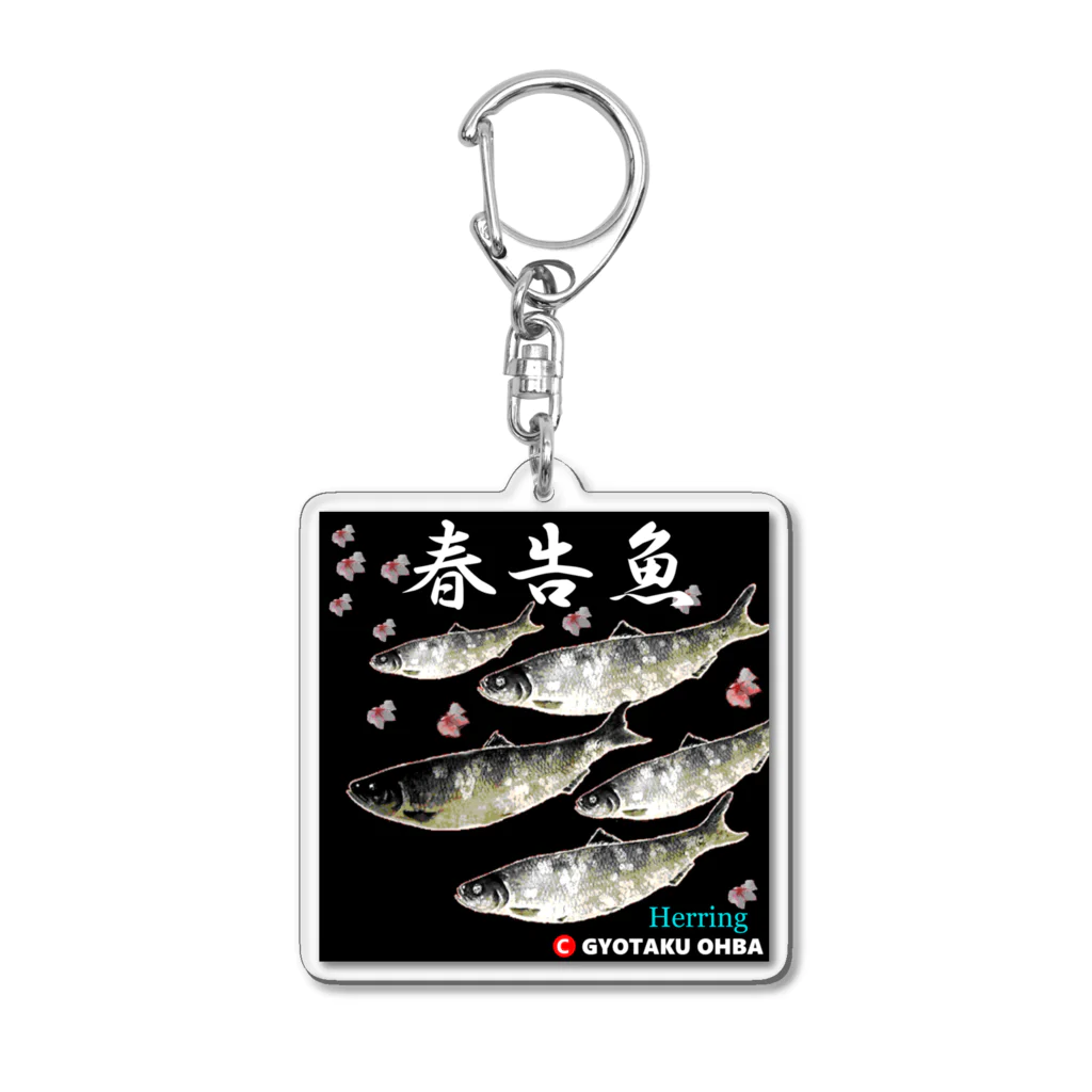 G-HERRINGの春告魚　鰊（ニシン）あらゆる生命たちへ感謝をささげます。 Acrylic Key Chain