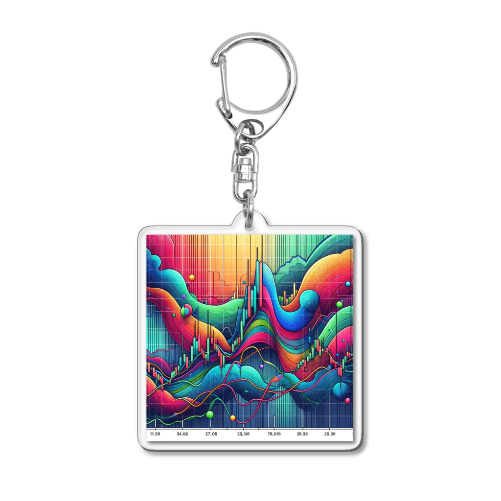 koyayubiのボリンジャーバンド Acrylic Key Chain