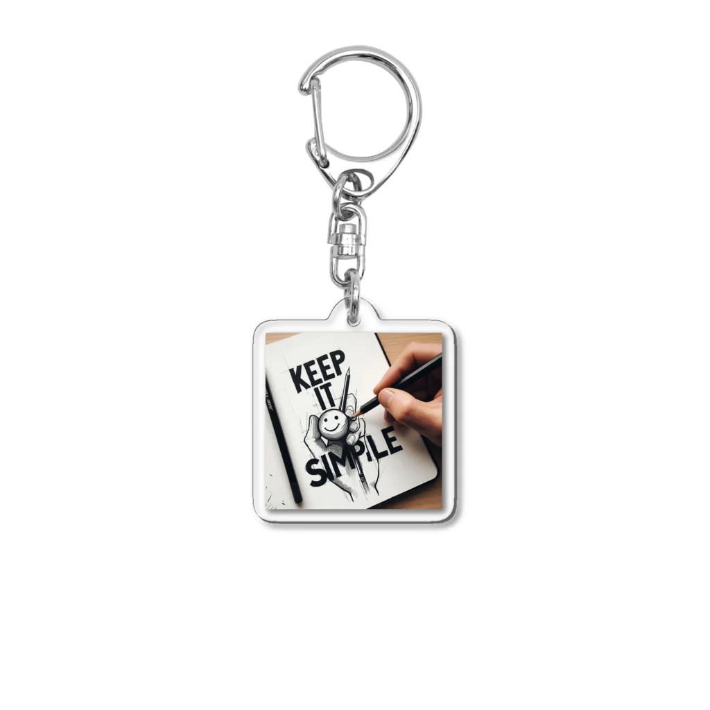 sagaのKeep it Simple Acrylic Key Chain