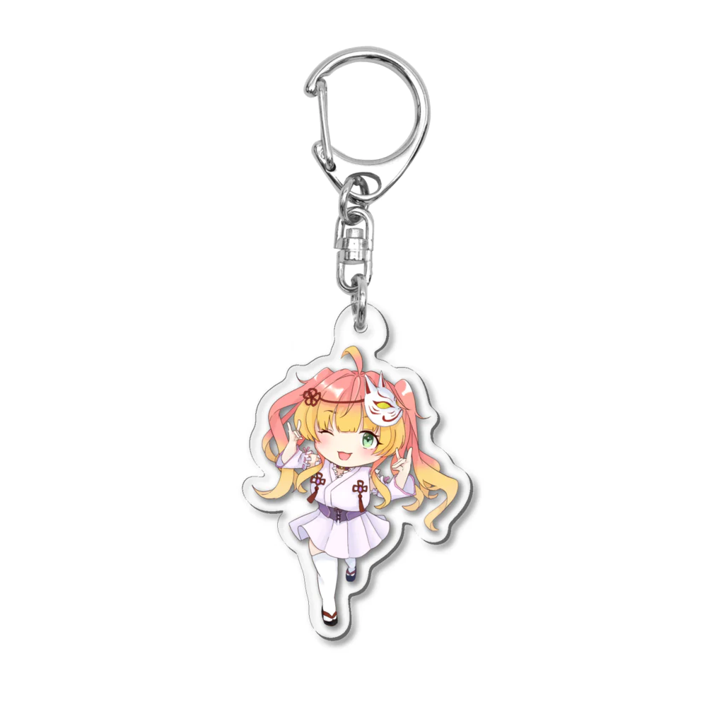 芭音しのあのデフォルメ_和装① Acrylic Key Chain