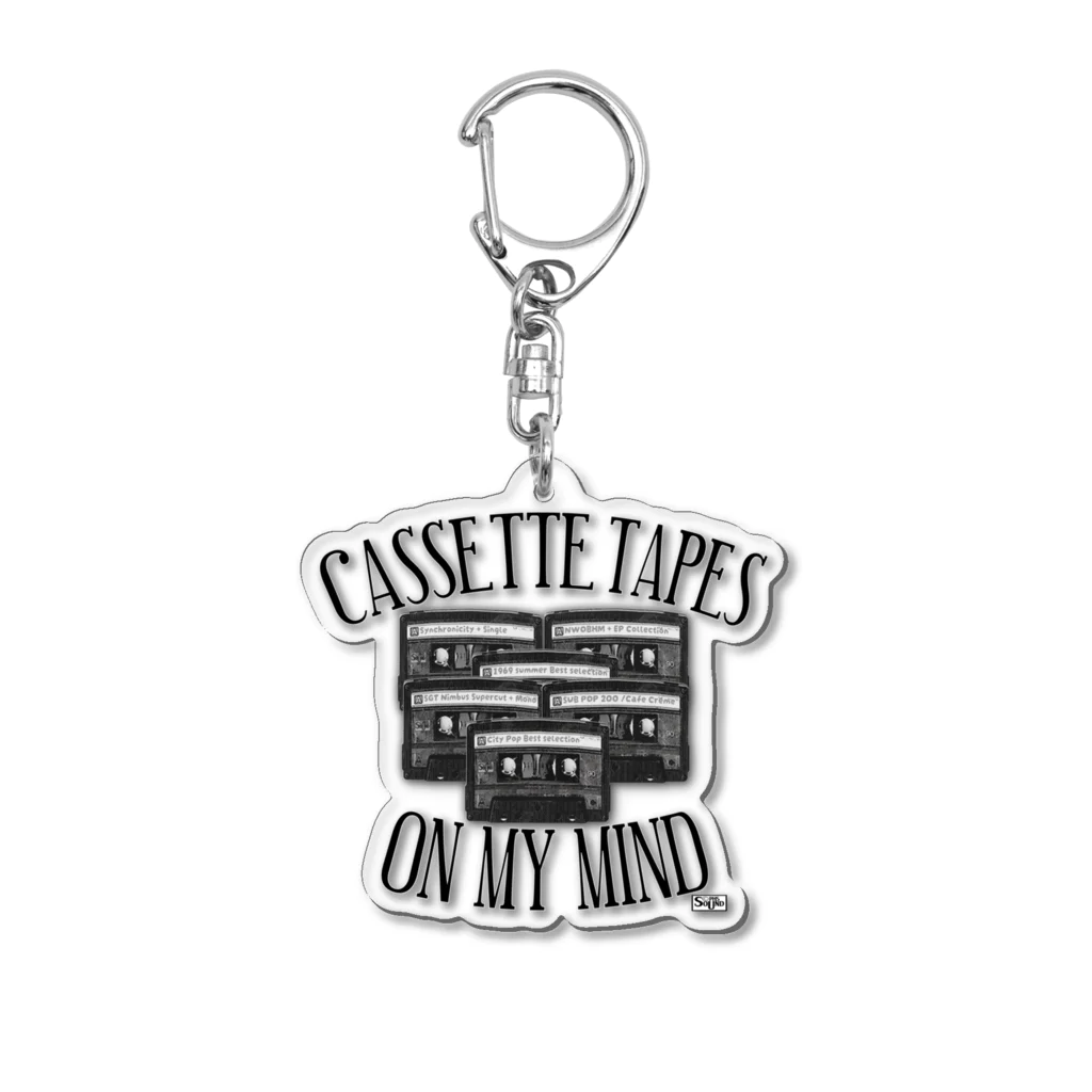 PHSG SOUND 音楽とアートのカセットテープ オンマイマインド CASSETTE TAPES ON MY MIND Ⅱ Acrylic Key Chain