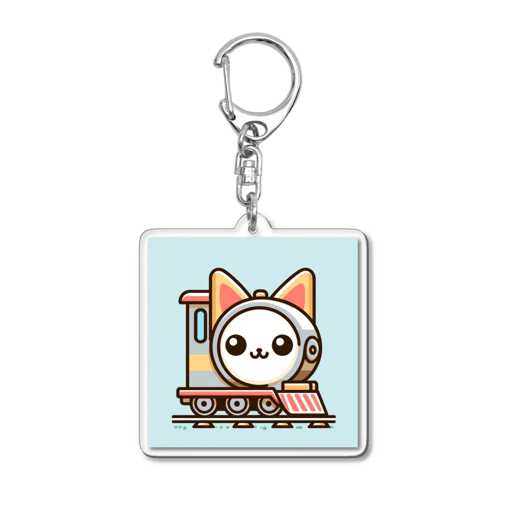 コウヘイの猫電車 Acrylic Key Chain