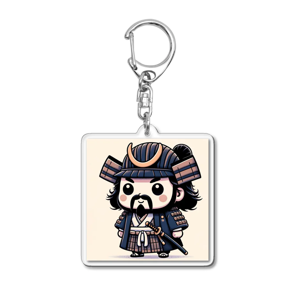 戦国時代マニアのデフォルメ小早川秀秋君 Acrylic Key Chain