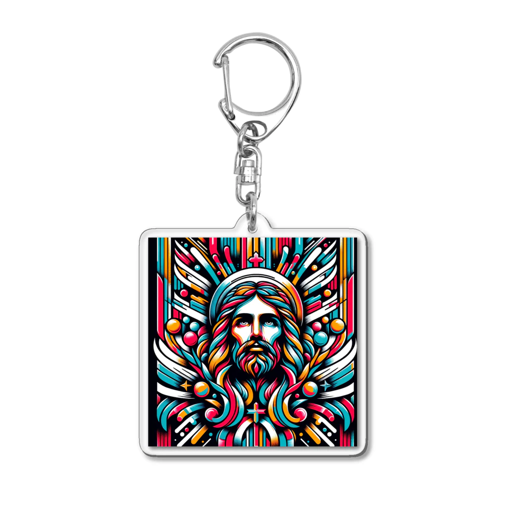 Kuris-DesignのThanks GOD,I'm alive. Acrylic Key Chain