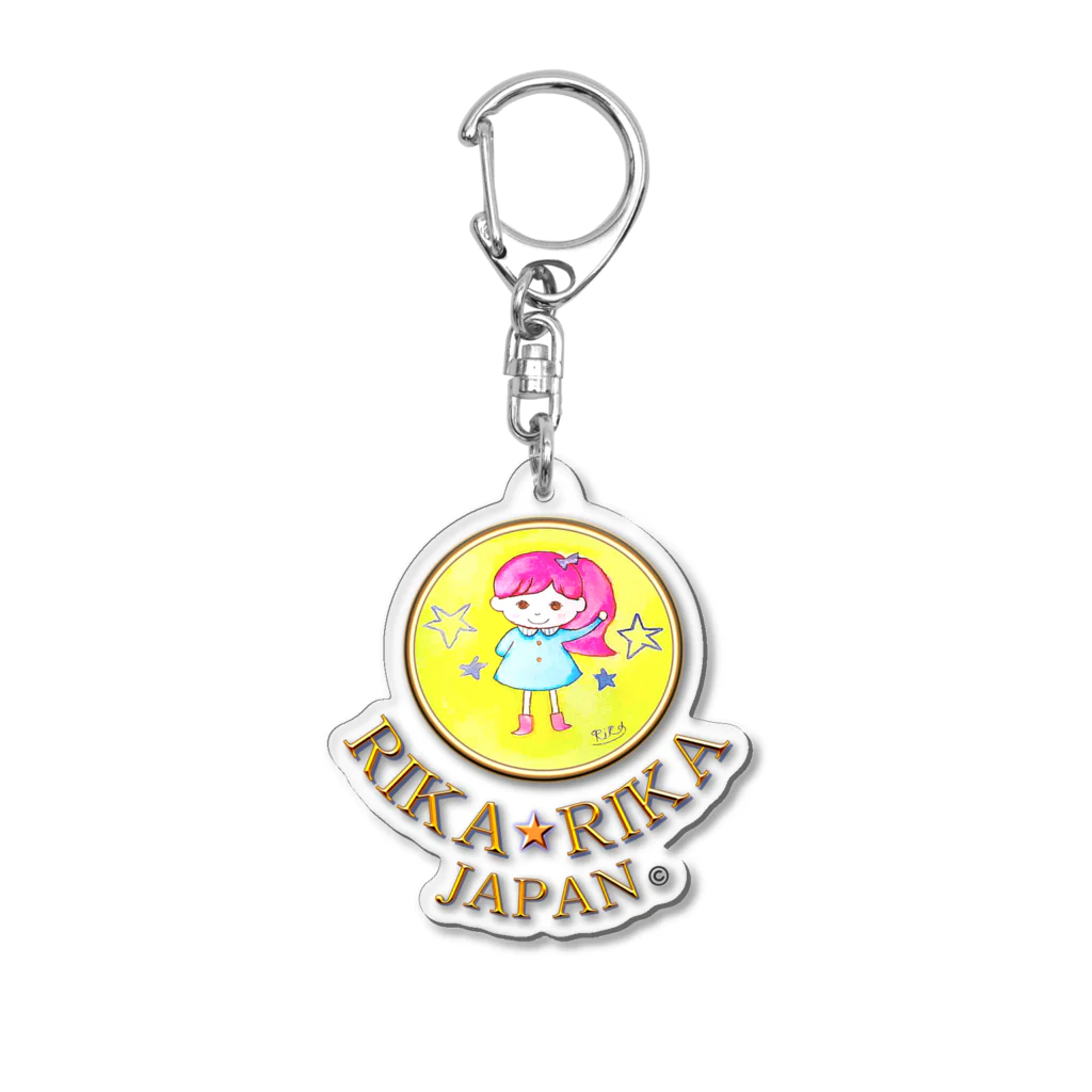 RIKA★JAPANのおーい！りっちゃん（YELLOW） Acrylic Key Chain