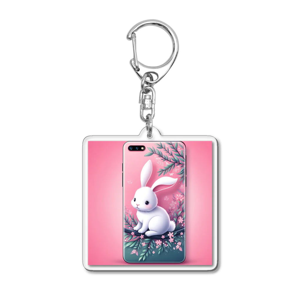 うさちゃんねるの可愛いうさぎさん Acrylic Key Chain