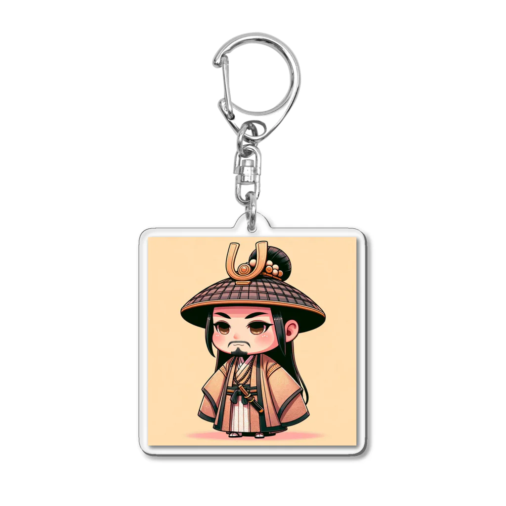 戦国時代マニアのデフォルメ足利義政君 Acrylic Key Chain