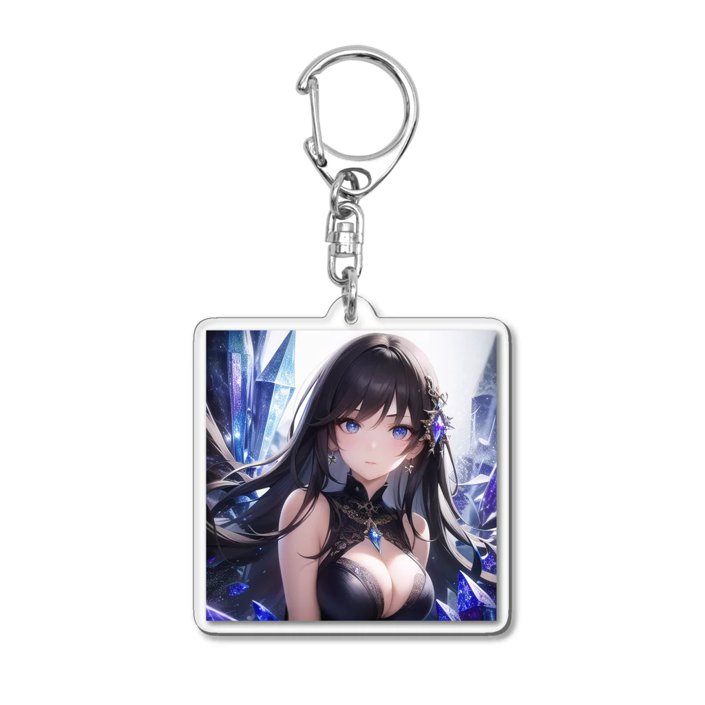 astatosのクリスタルと女性 Acrylic Key Chain