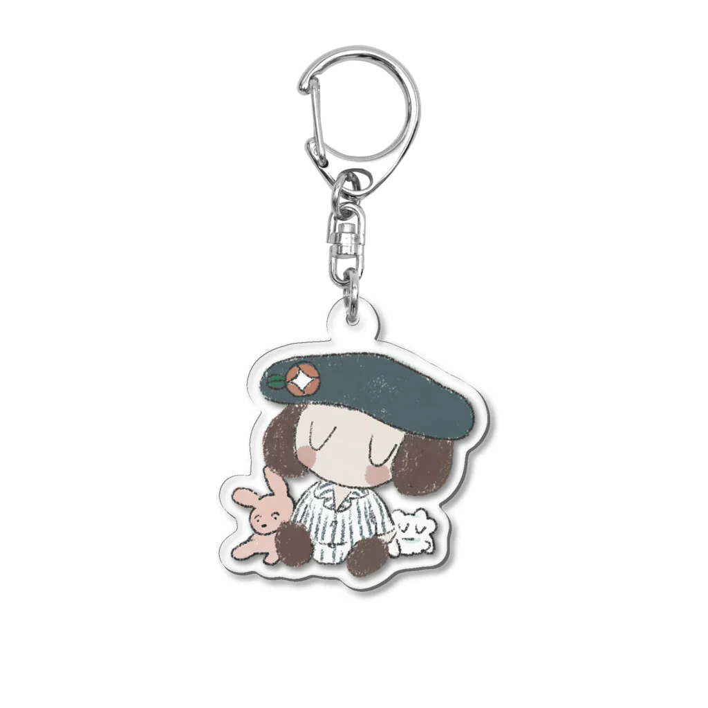 おはなみのおやすみ、はなみちゃん Acrylic Key Chain