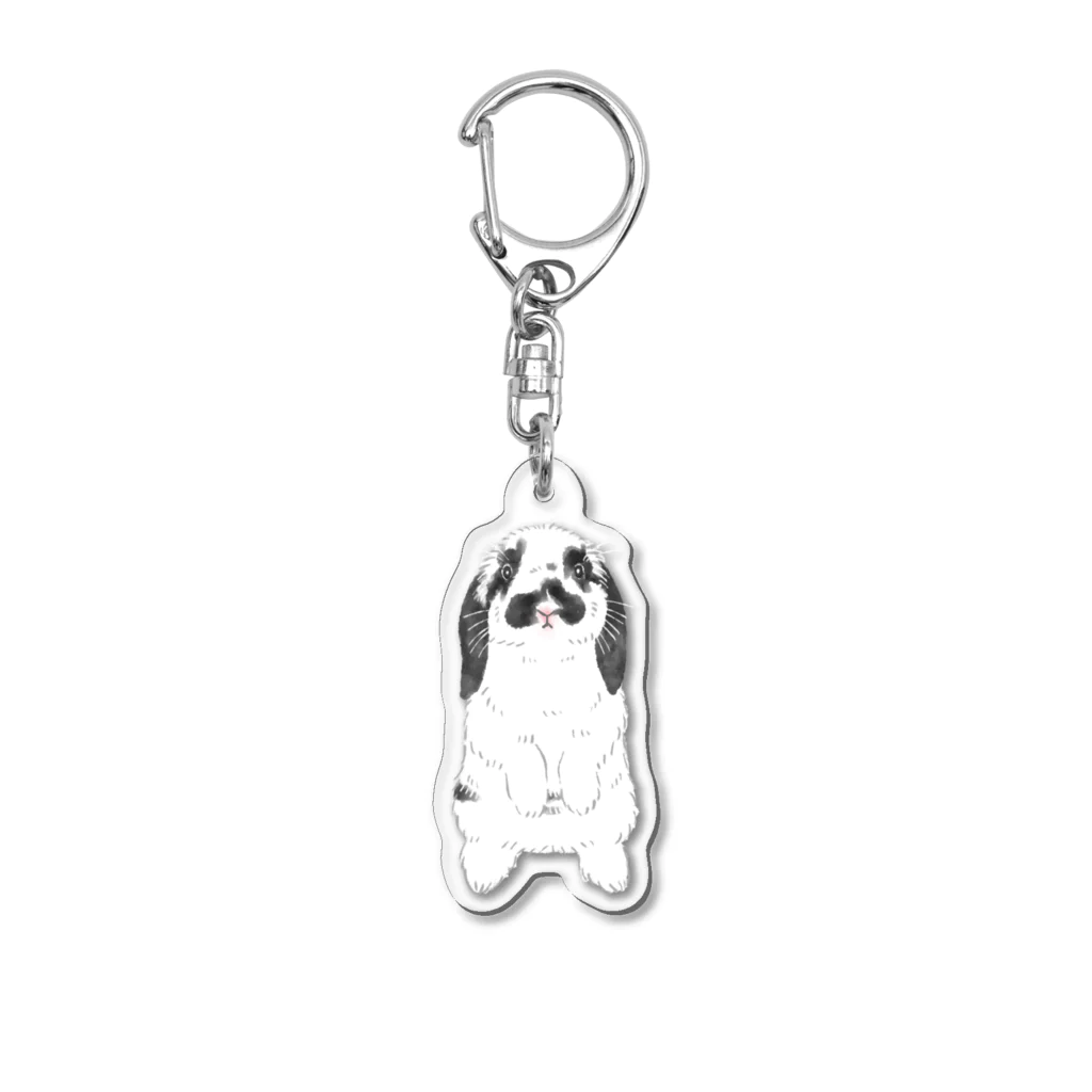 Usagi Kawaiiのお手本のうたっち Acrylic Key Chain