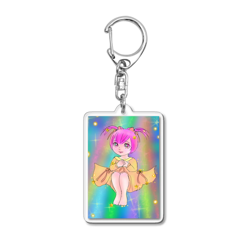 puemonの虹の滑り台 Acrylic Key Chain