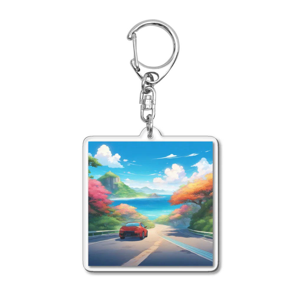 kaiminsapoのウチナー　ドライブ Acrylic Key Chain