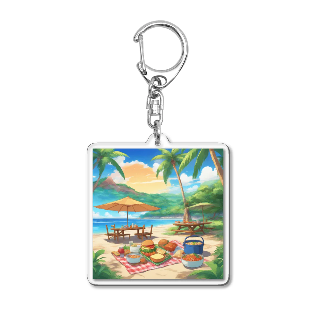 kaiminsapoの沖縄　ビーチパーティ Acrylic Key Chain