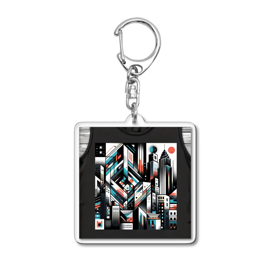 kenken-kenkenショップの幾何学TOKYO Acrylic Key Chain