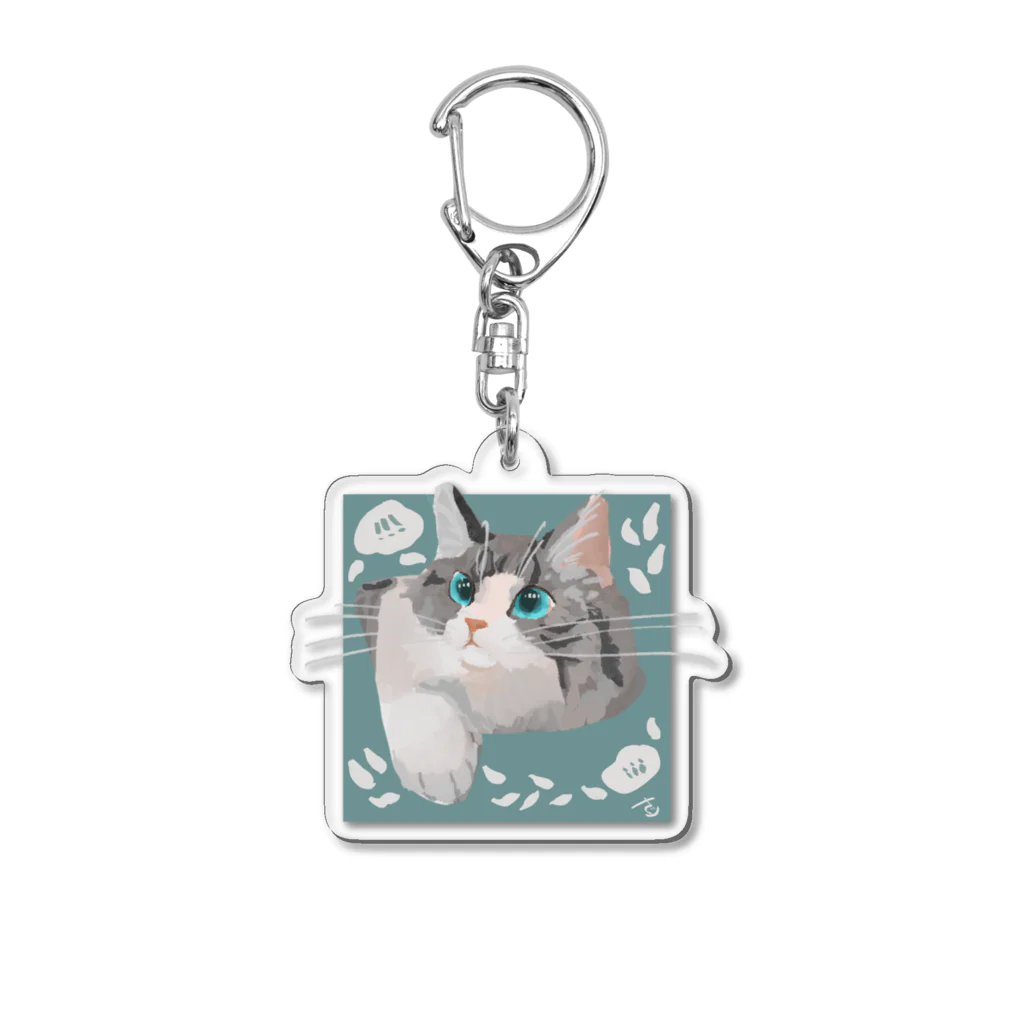 さくりのおやすみショップのキラキラ Acrylic Key Chain