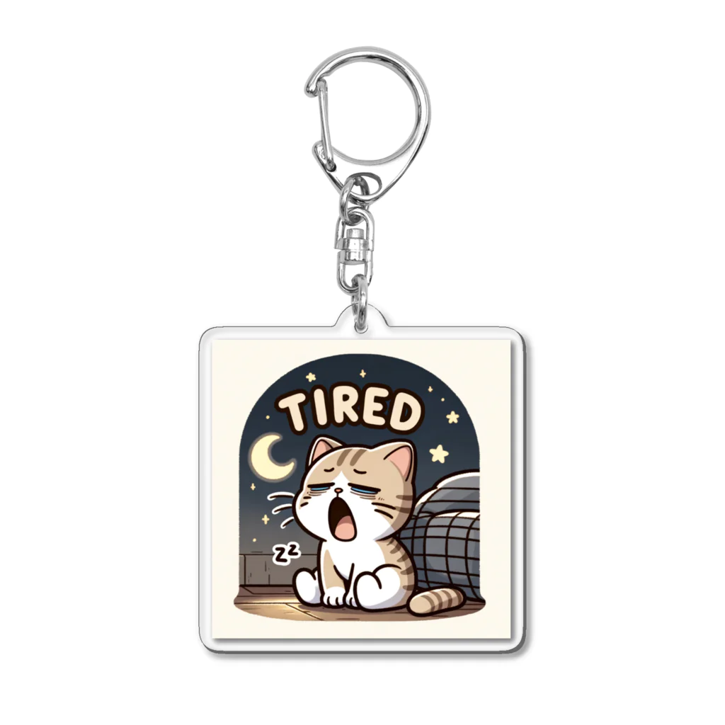 mimikkyu322のTired cat7 Acrylic Key Chain