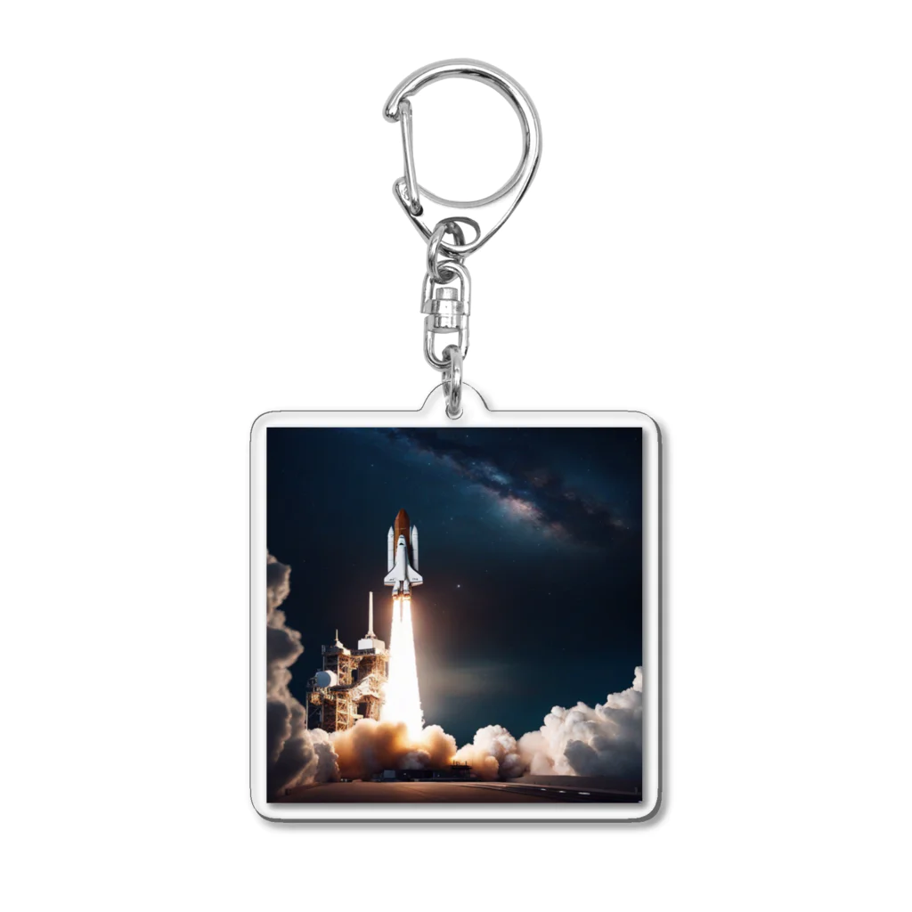 riko1214の宇宙へ発進 Acrylic Key Chain