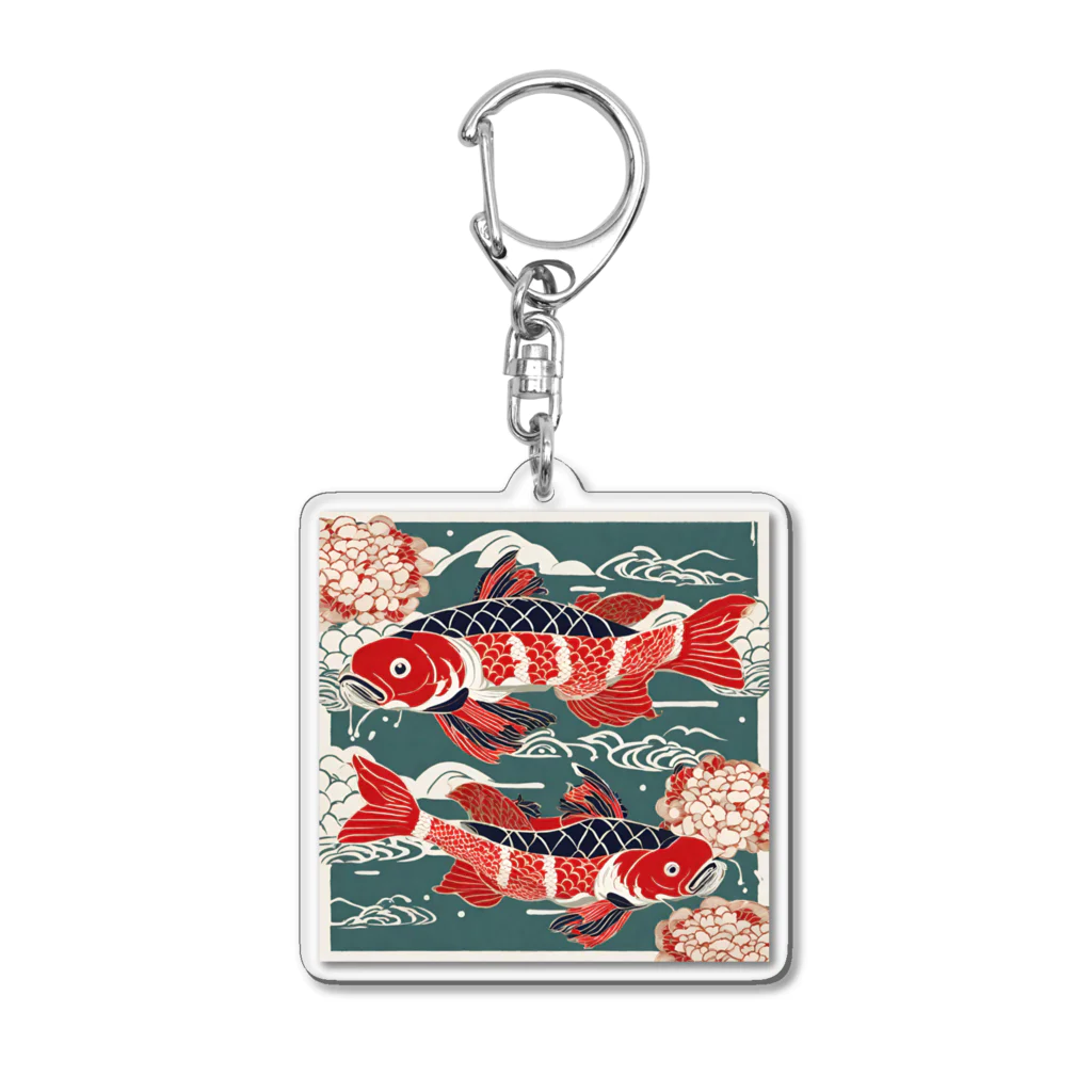 curtisの煌びやかな鯉 Acrylic Key Chain