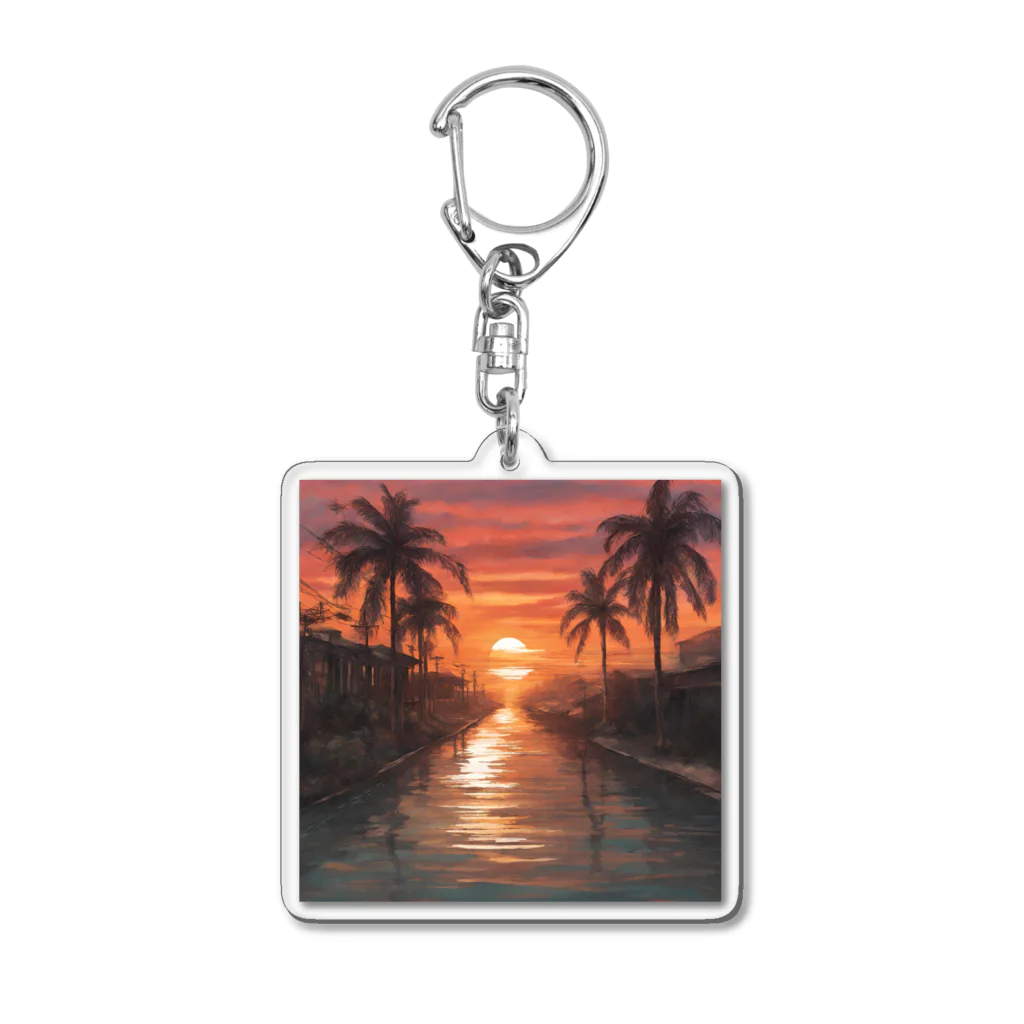 raihの夕日 Acrylic Key Chain