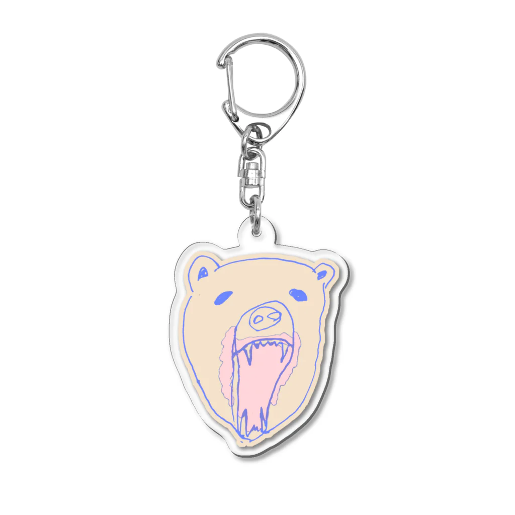 白熊商店のべーじゅくまー Acrylic Key Chain